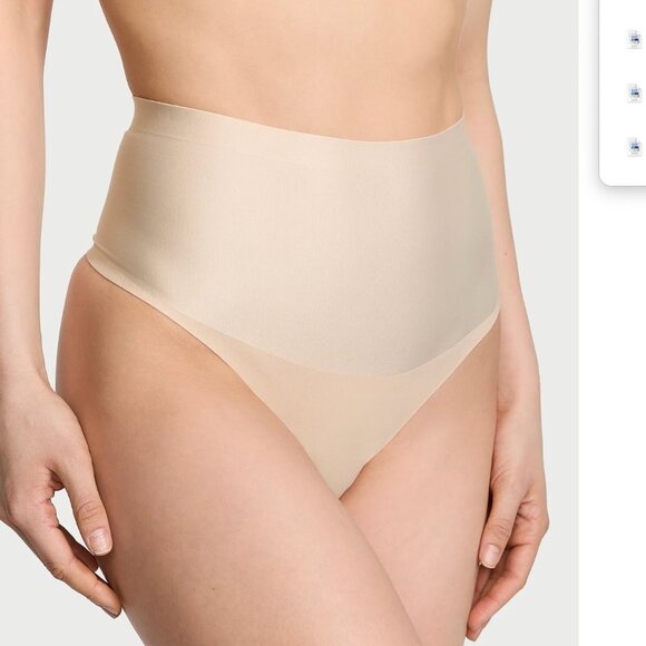 VICTORIA SECRET- Body by Victoria SmoothingShimmer™ Thong Panty - Picture 1 of 3
